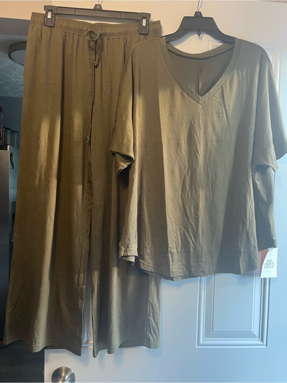 Women 2 pieces set - Army green